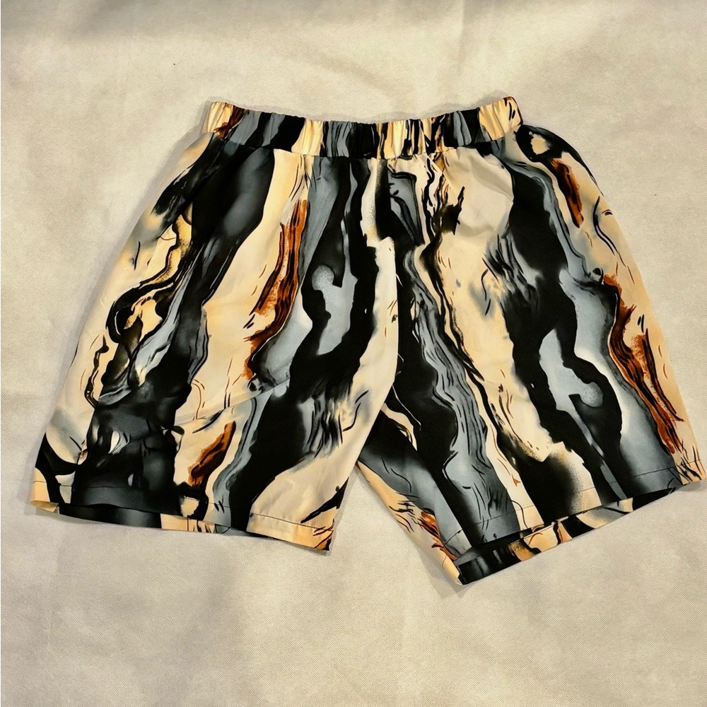 SHEIN Men's Marble Print Set - Picture 4 of 7